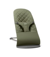 Little Pea BabyBjorn Bouncer Bliss-dark-green-woven-clasic-quilt8